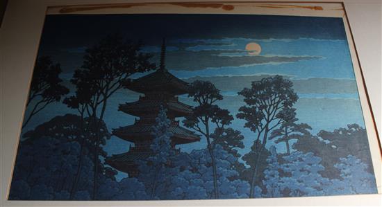 A 1920s Japanese wood block print